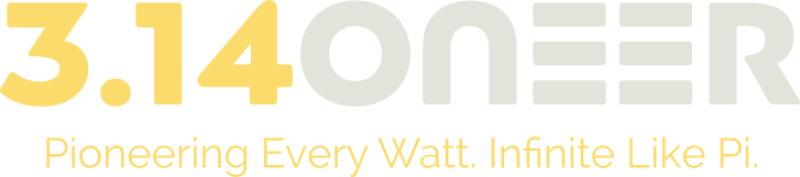 3.14ONEER. Pioneering Every Watt. Infinite Like Pi.